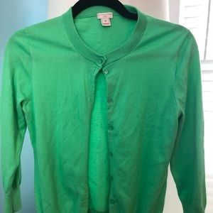 J.Crew Clare Cardigan in Green